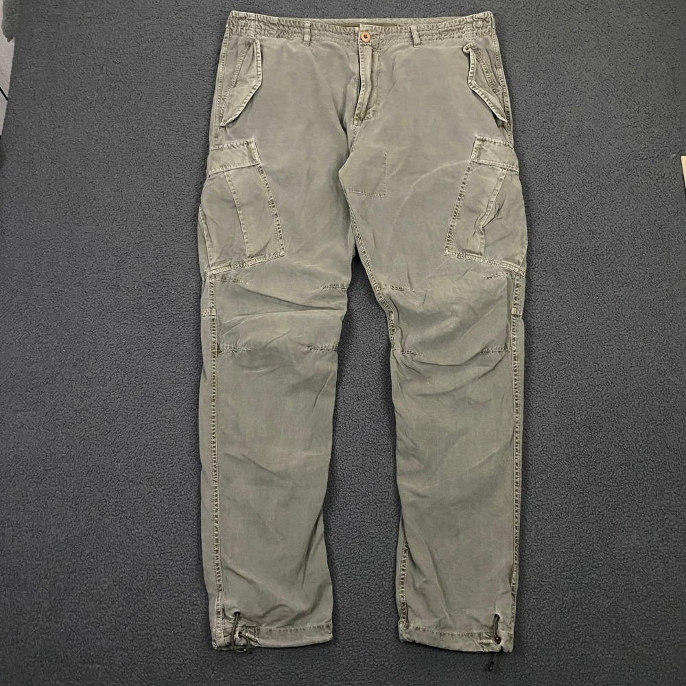 Maharishi Cargo Pants Mens XL Olive Green Military Paratroop Jogger